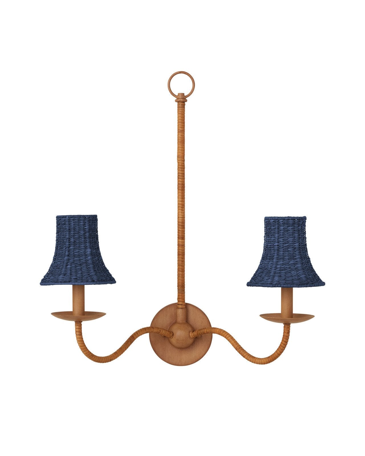Bell Indigo Chandelier Shade
